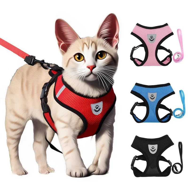 Anti-Ausbruch Geschirr für Katzen & kleine Hunde – Komfort & Sicherheit