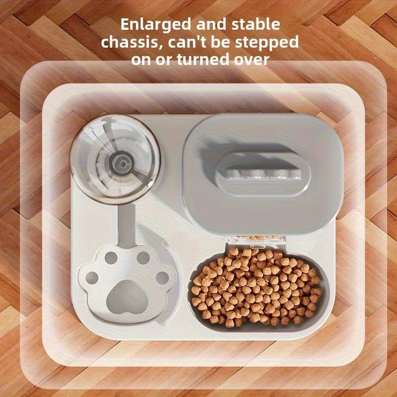 2-in-1 Futterautomat & Wasserspender für Katzen und Hunde