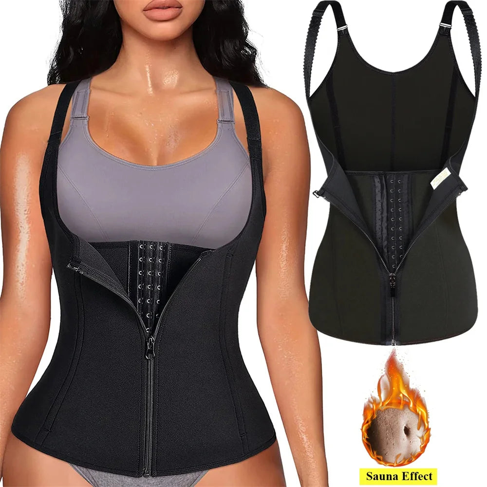 Schlanke Taille, starkes Ich – Waist Trainer Top mit Reißverschluss für Frauen 🔥