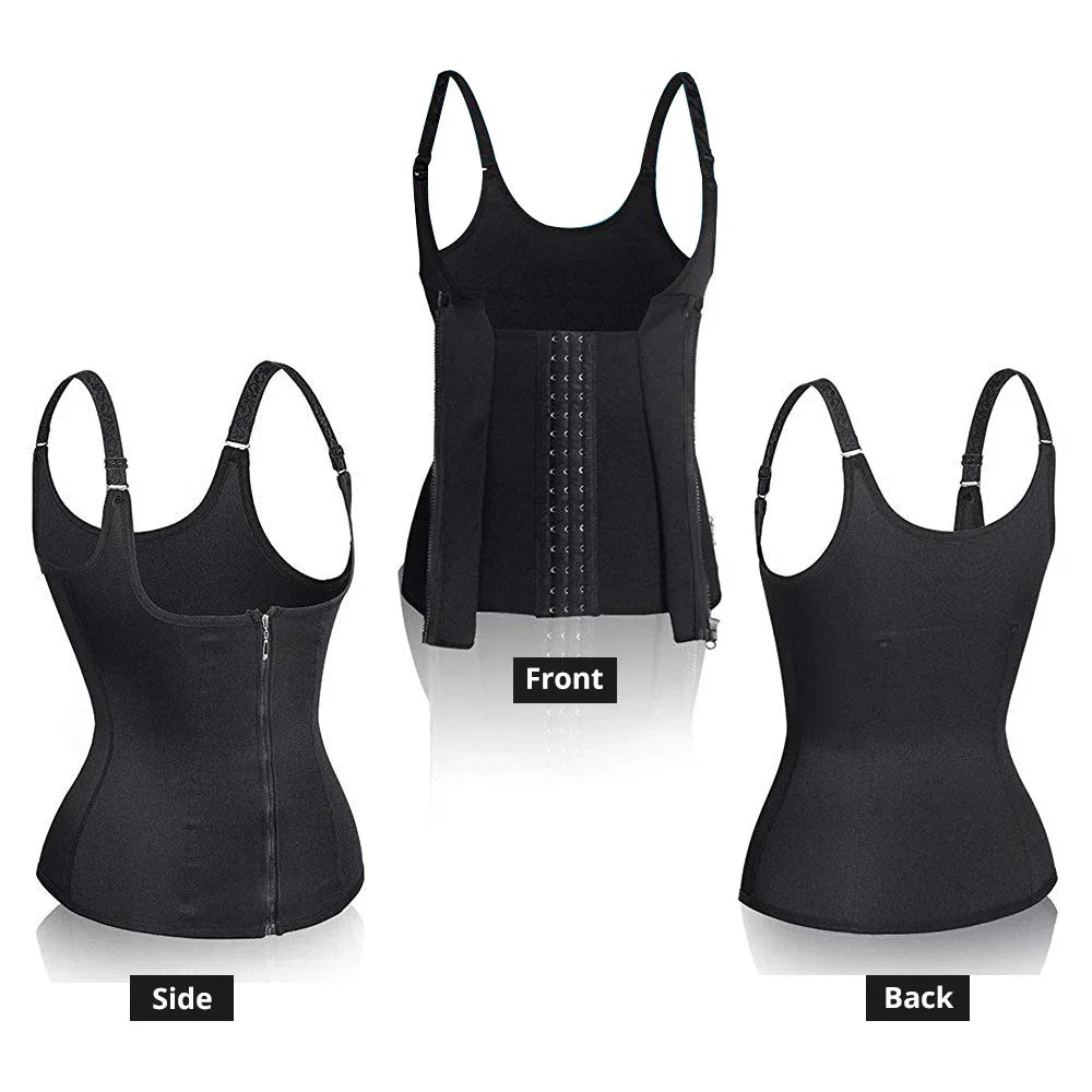 Schlanke Taille, starkes Ich – Waist Trainer Top mit Reißverschluss für Frauen 🔥