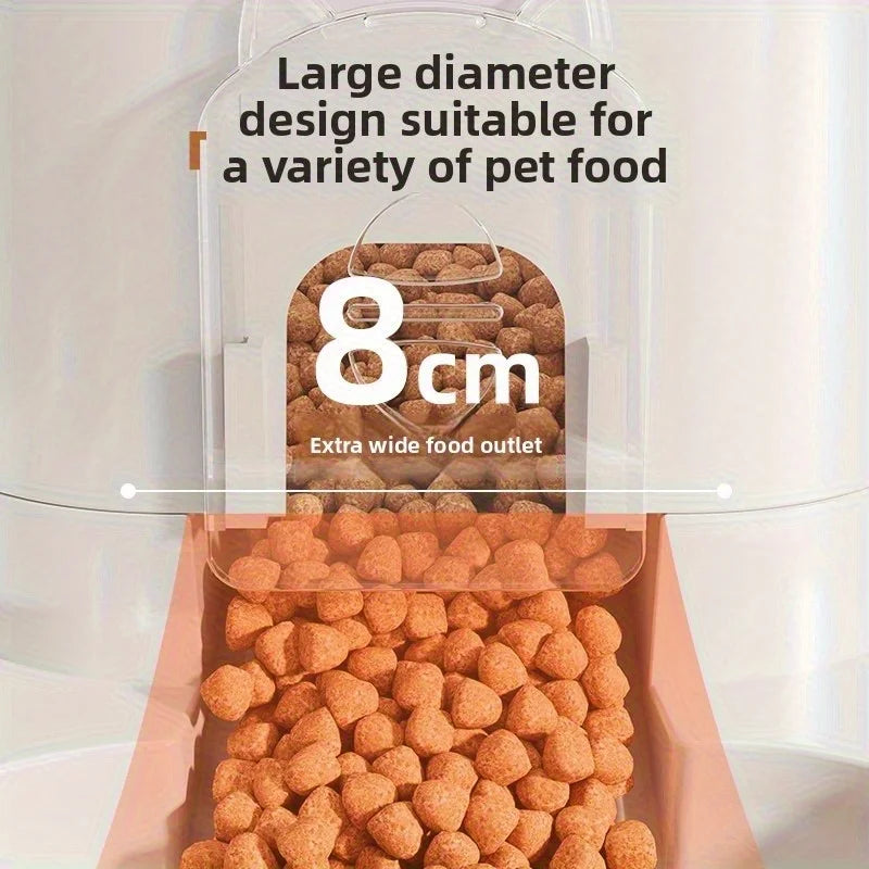 2-in-1 Futterautomat & Wasserspender für Katzen und Hunde